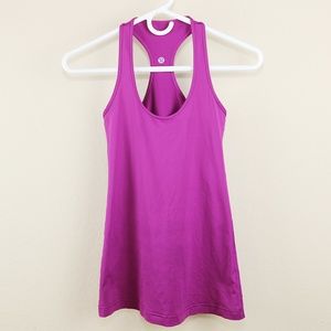Lululemon Fitted Racerback Tank Top Purple SZ 4